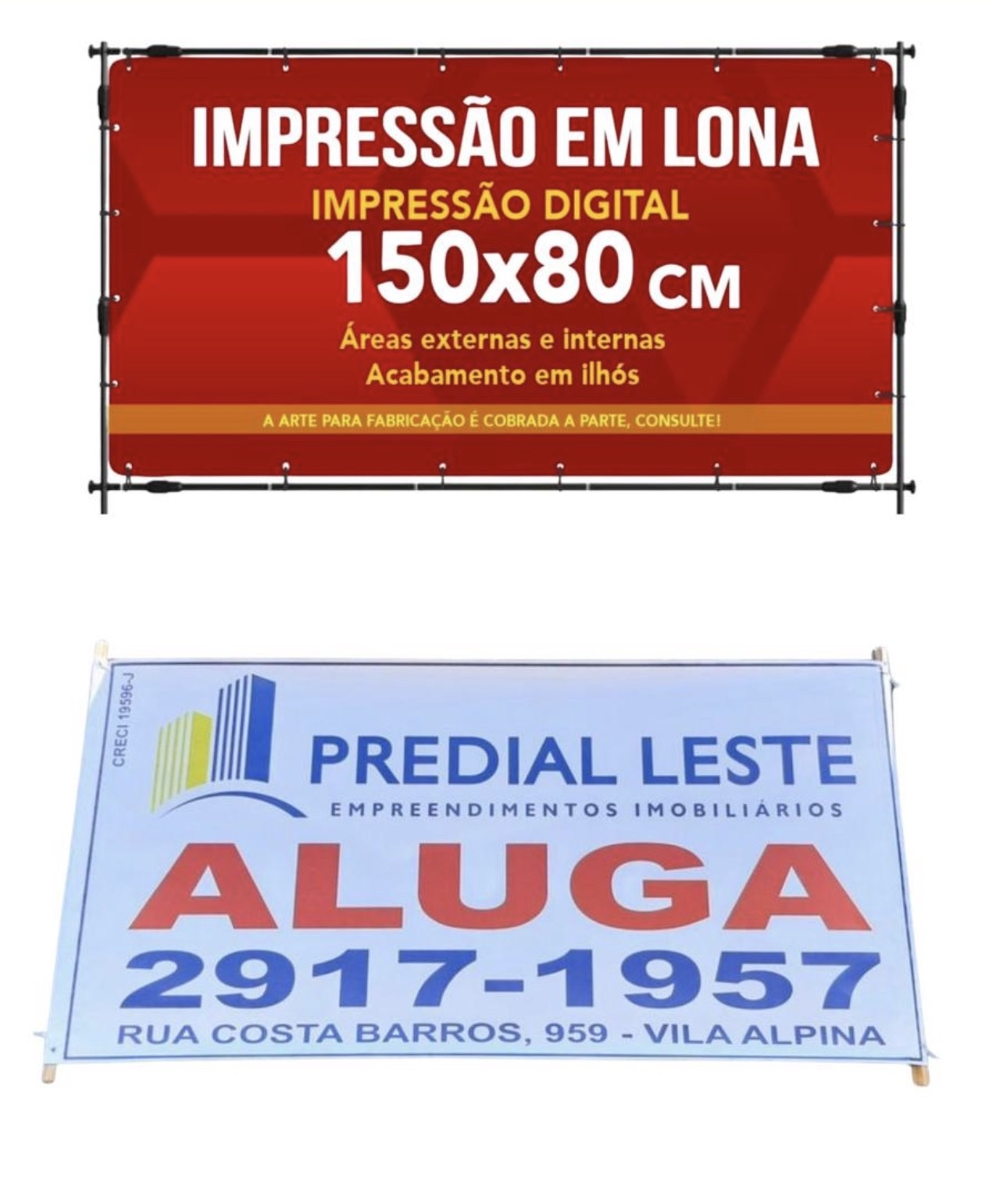Banners e Faixas de Lonas