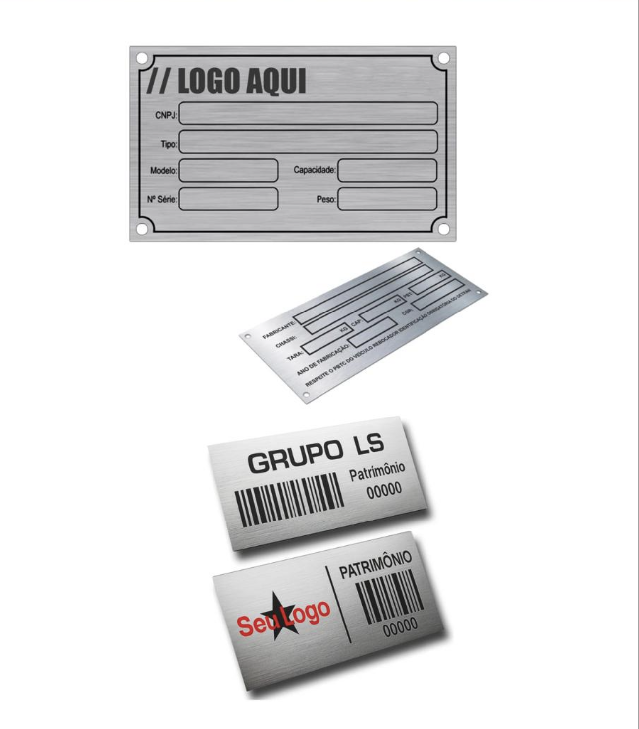 Etiqueta de Alumínio