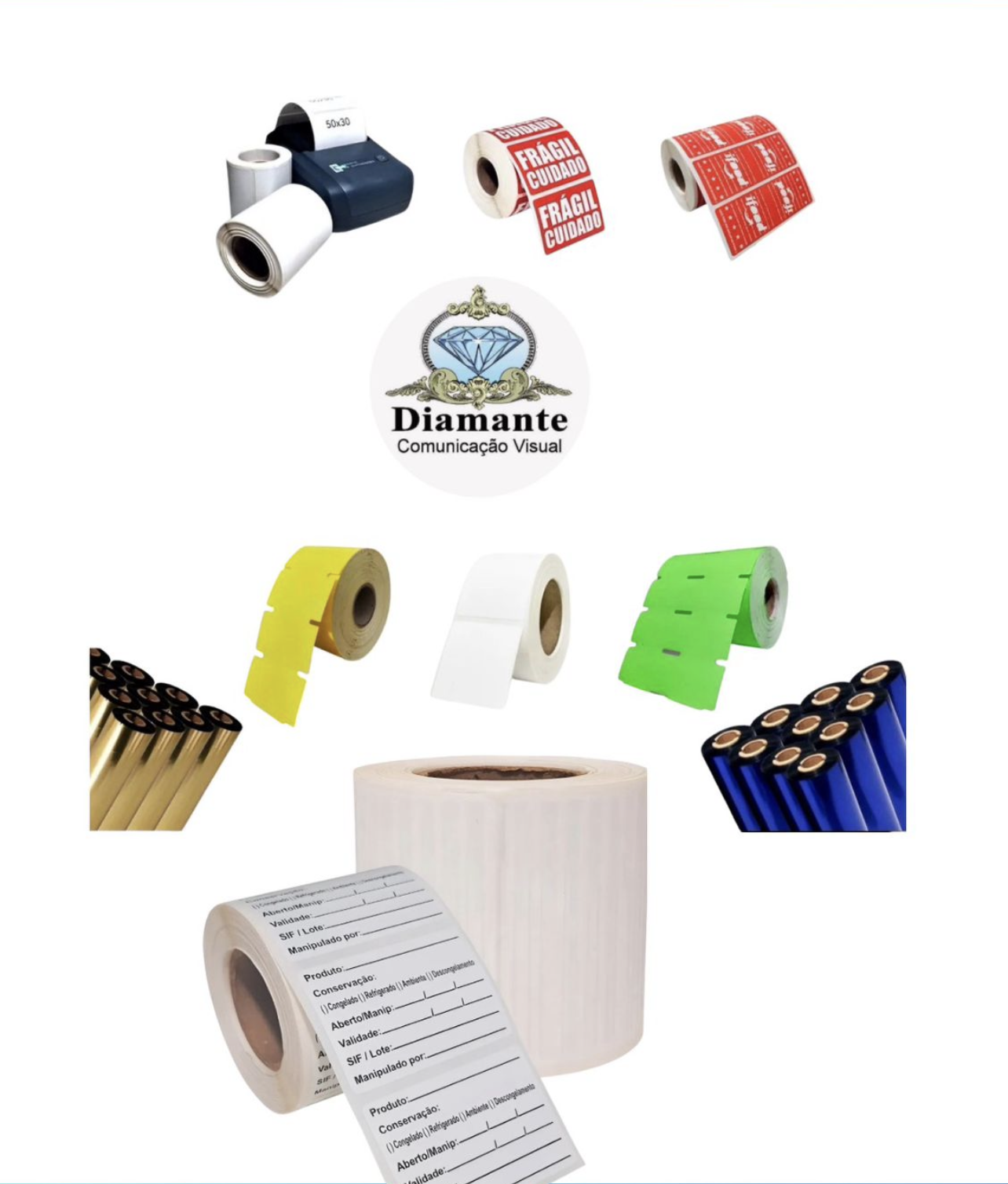 Etiquetas De BOPP Fosca