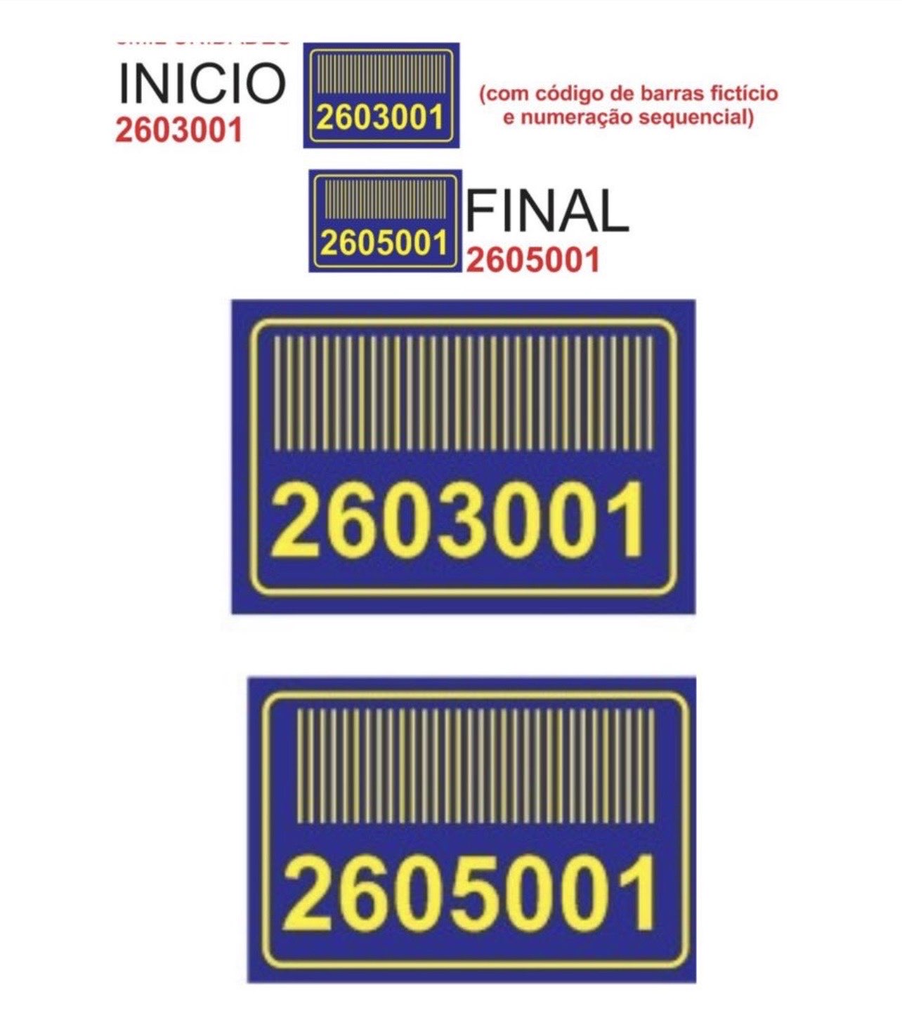 Lacres com Número de Série