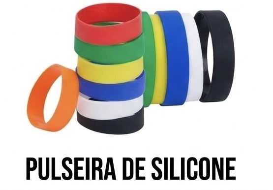 Pulseira de silicone